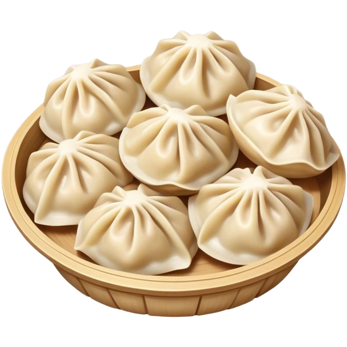 a handful buuz Mongolian dumplings emoji