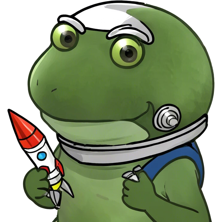 rocket science with a rocket, on moon emoji