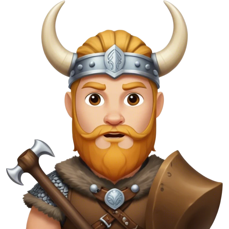 vikingo con cuerno de vaca emoji