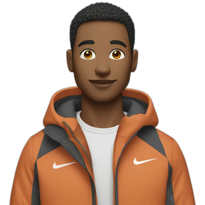 Ensemble nike tech sur une personne emoji