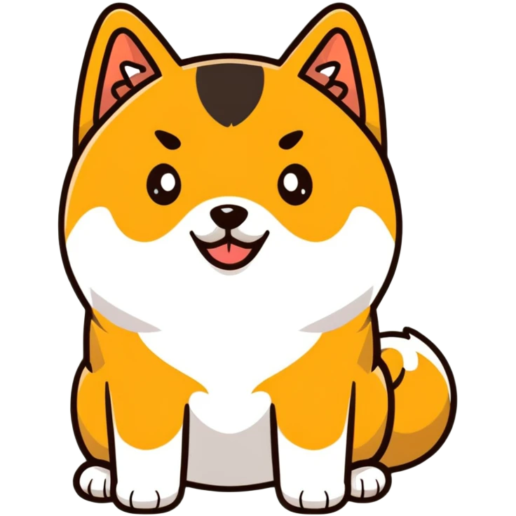 black Shiba Inu dog pooping emoji