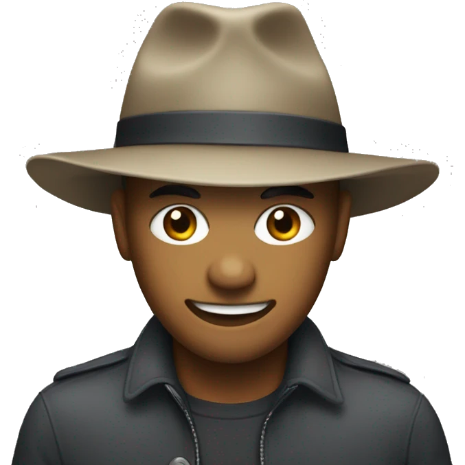 M3n wearing a hat emoji