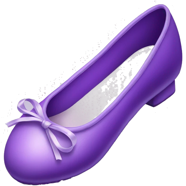 Purple ballerina shoes emoji