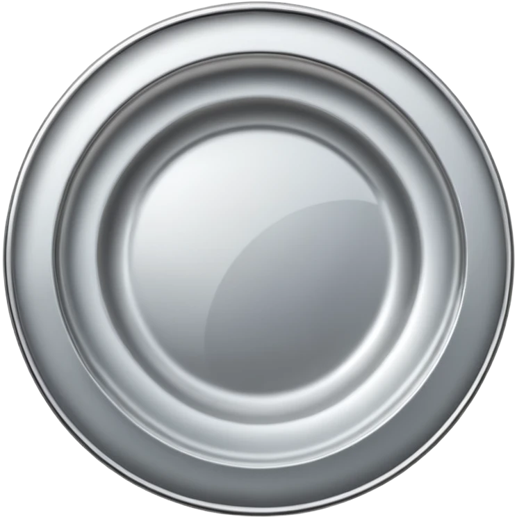 Silver dish w emoji
