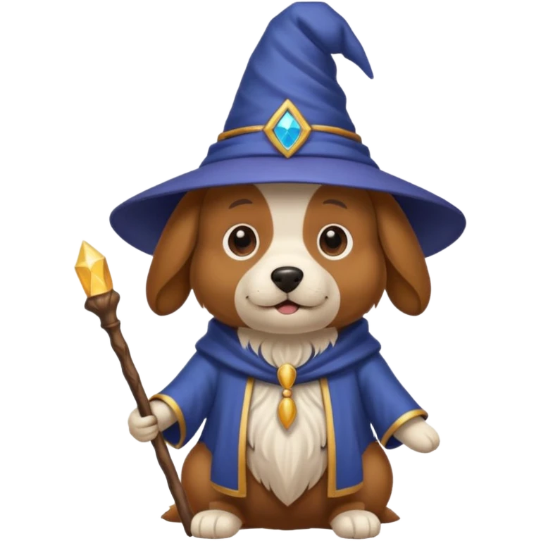 Dog wizard emoji