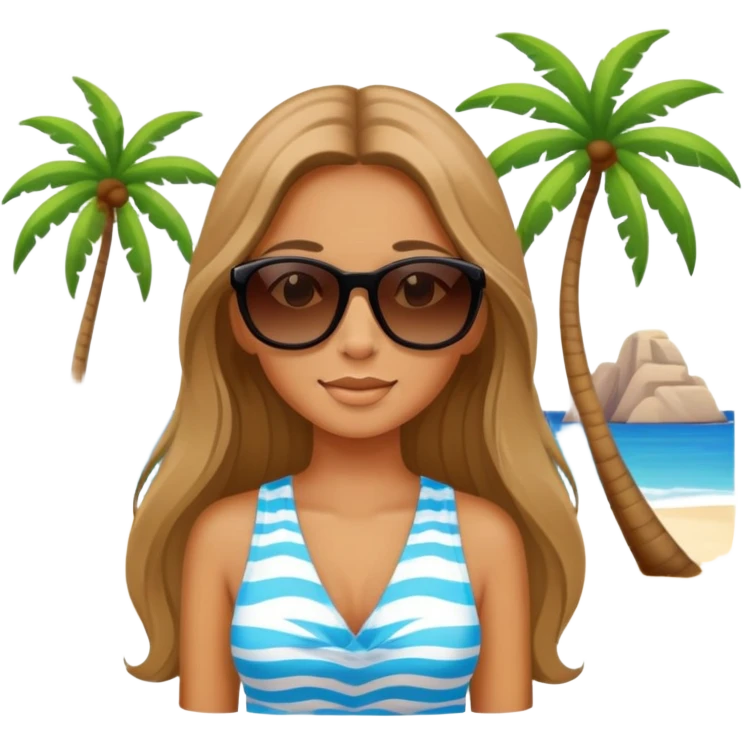 Girl on vacation  emoji