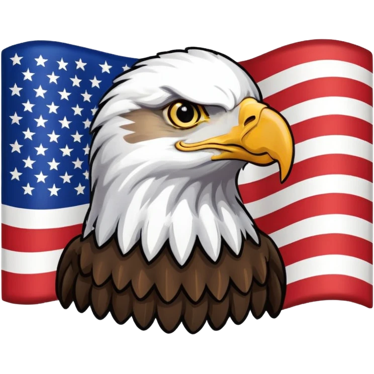 American flag eagle emoji