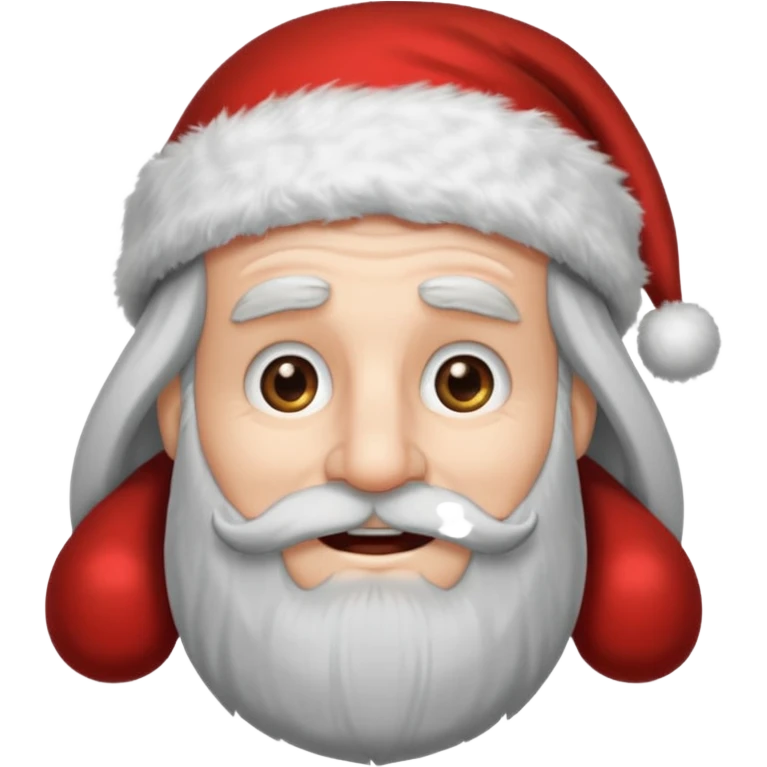 happy scrooge with Santa hat and gray beard emoji