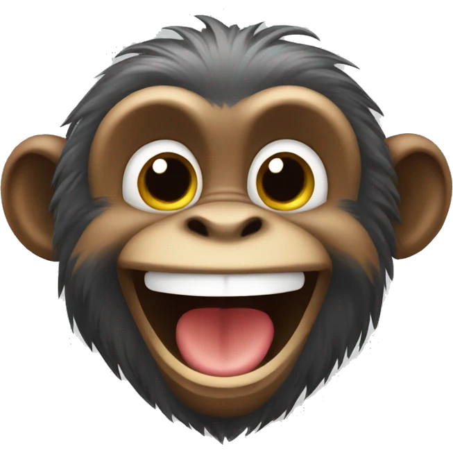 Happy monkey emoji