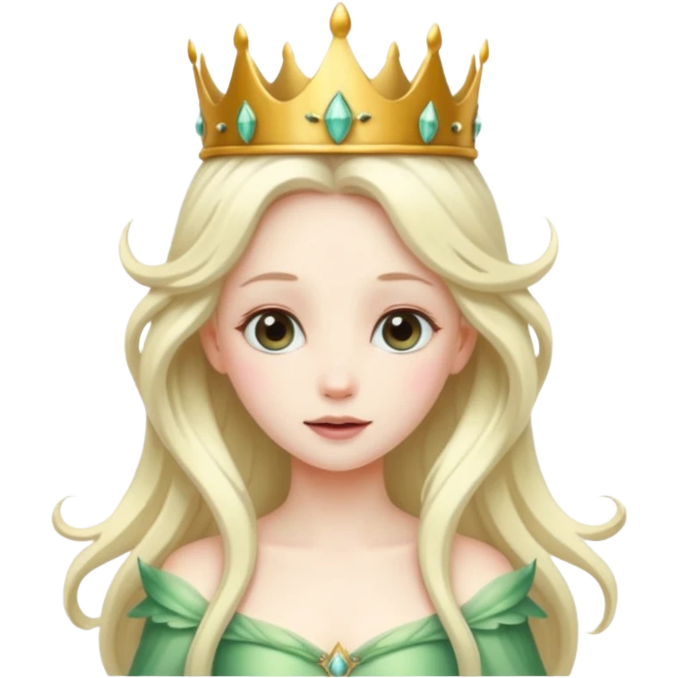 Fairy with a crown emoji