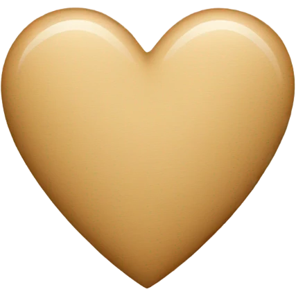 light tan heart emoji