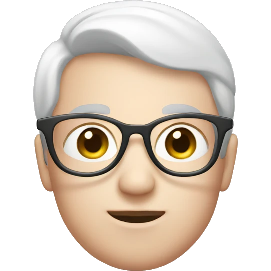 Pale Pink eyeglasses emoji