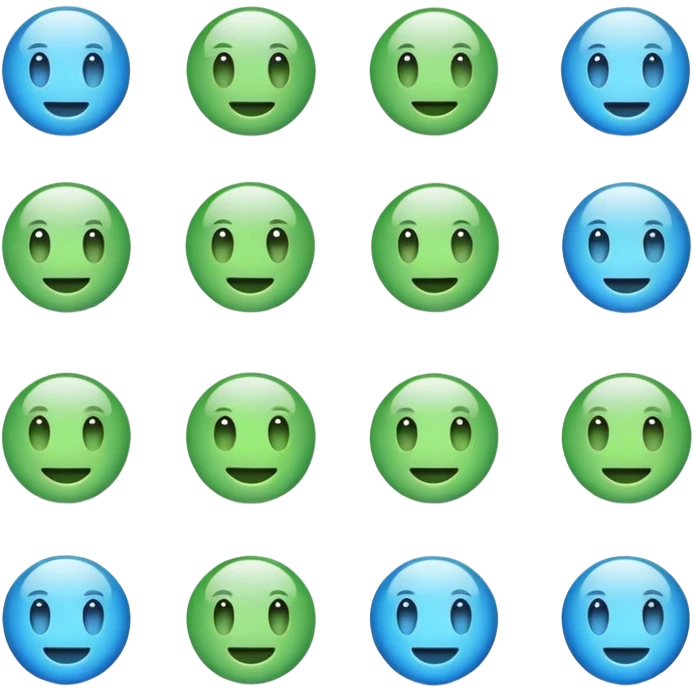  replace green with blue  emoji