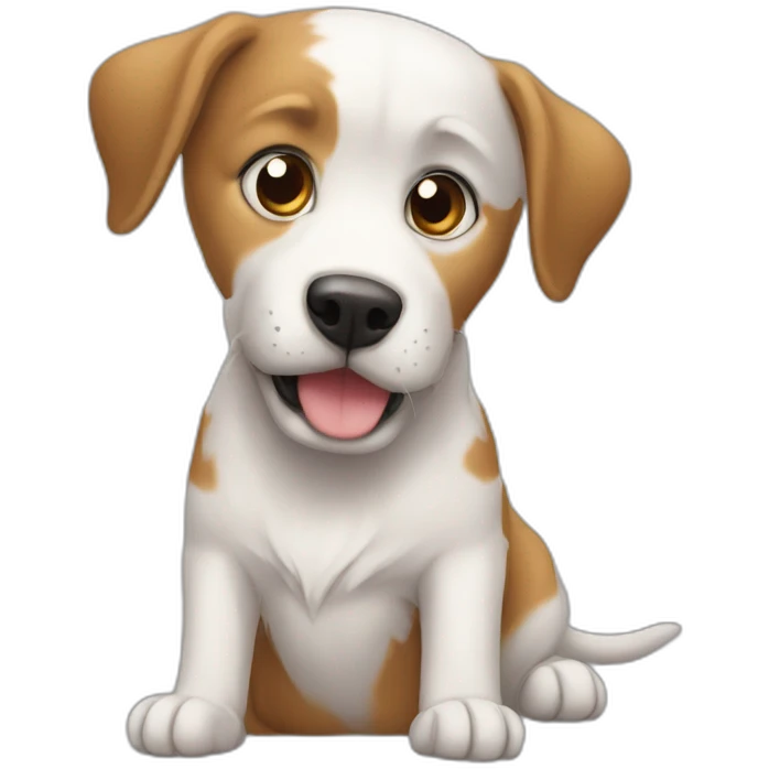 Chat sur chien emoji