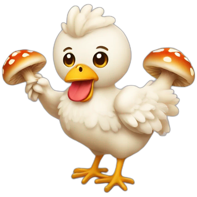 Chiken with mushrooms  emoji