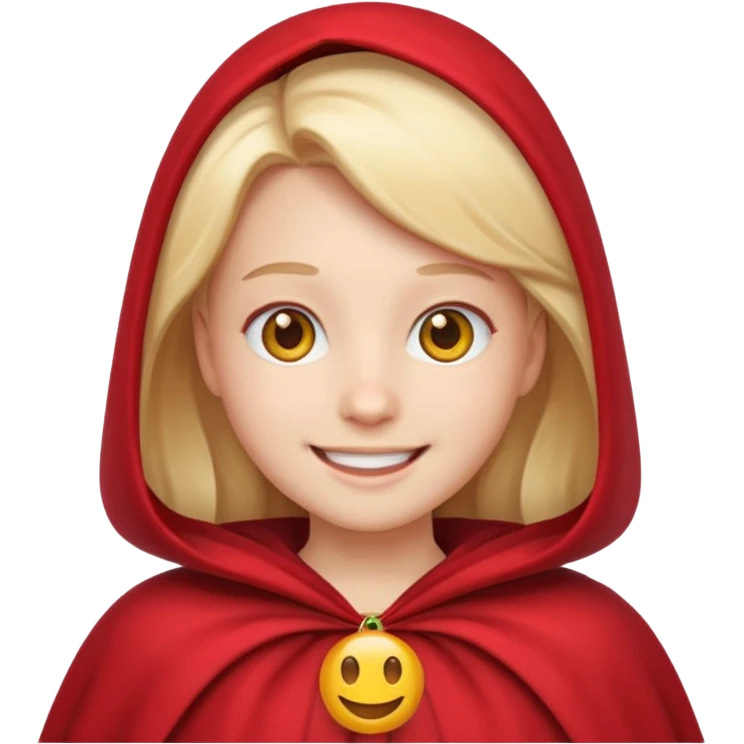 Emoji Face Cape Red emoji