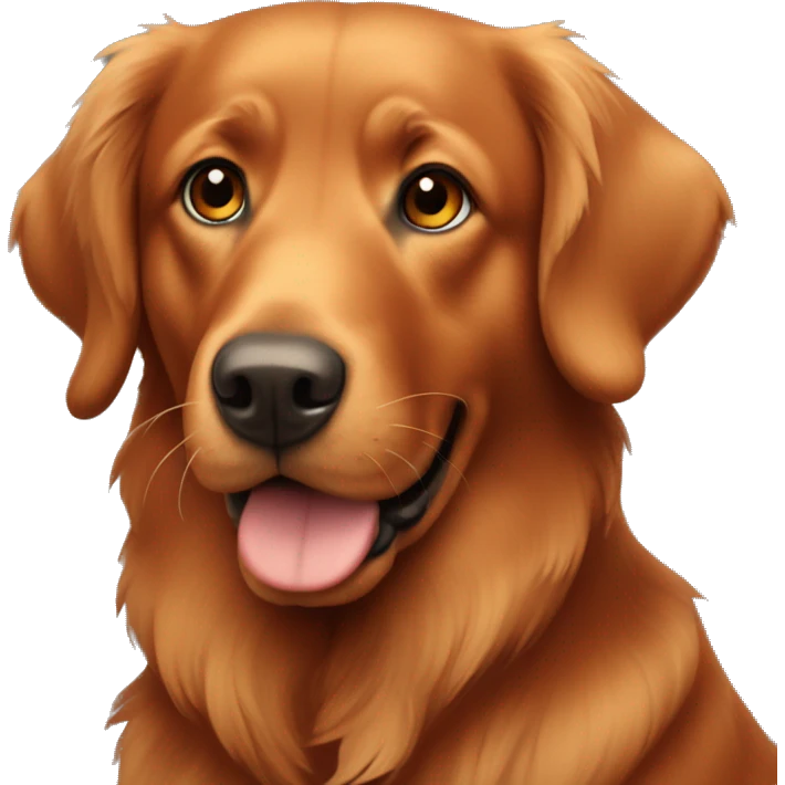 Brick red retriever  emoji
