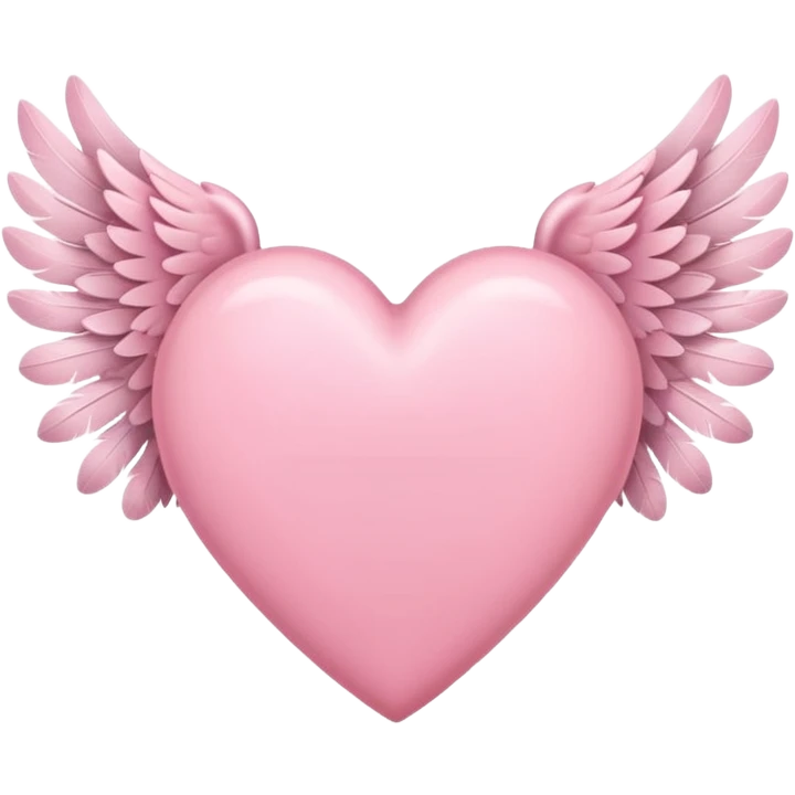pink heart wings emoji