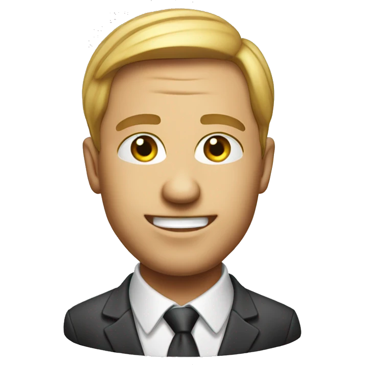 Photorealistic businessman winner emoji