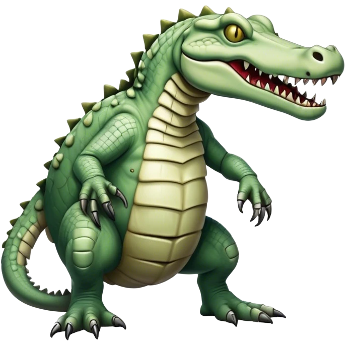 zombie monstrous pale skinned decaying greenish white alligator, vicious, boss monster, body, dirty, undead, quadrapedal emoji