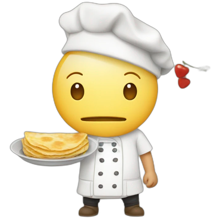 Un breton qui mange une crêpe  emoji