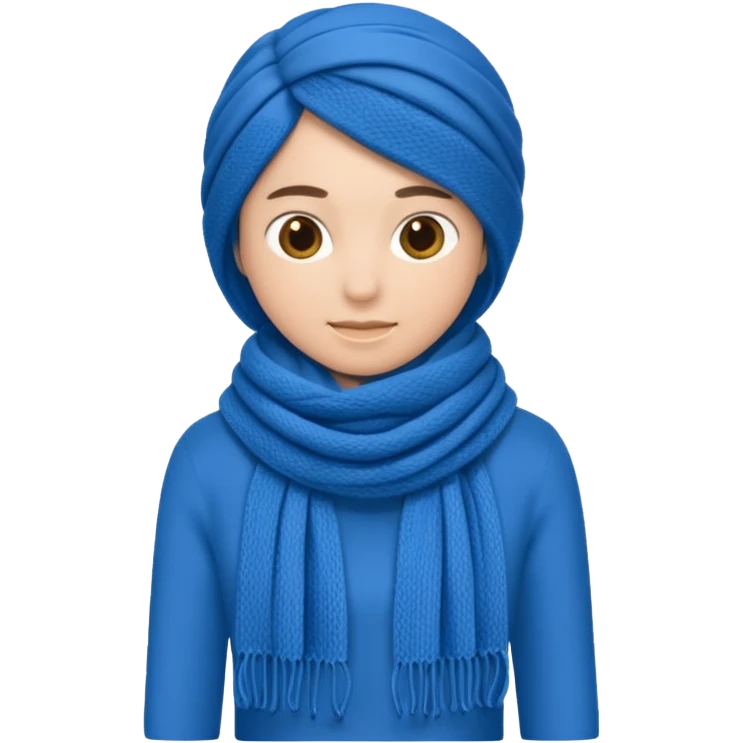 blue scarf  emoji