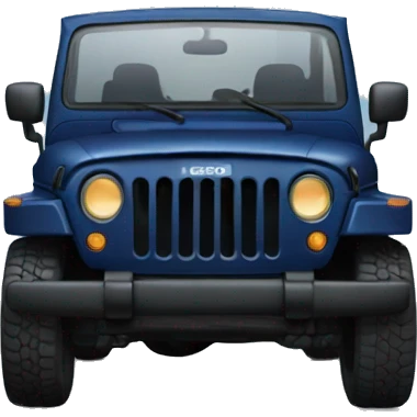 dark blue jeep emoji