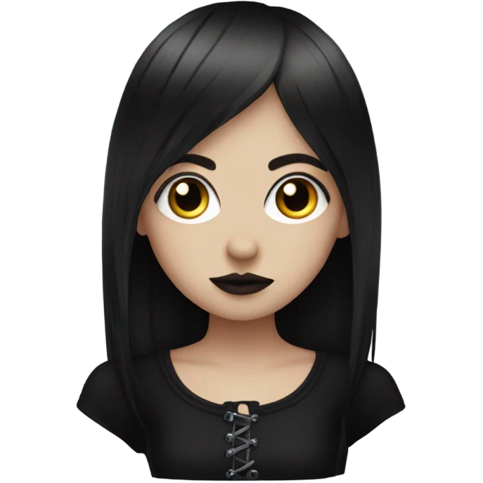 Goth girl emoji