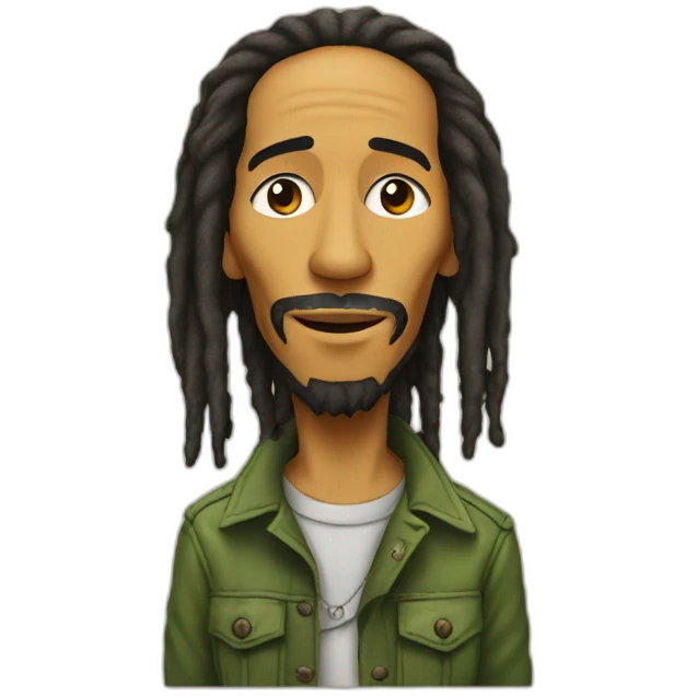 Bob Marley avec un chien emoji