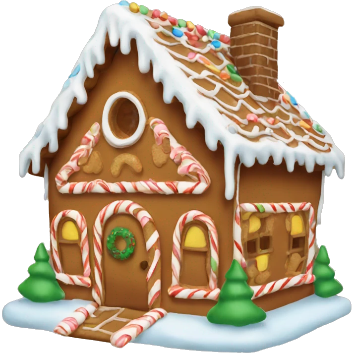 gingerbread house emoji