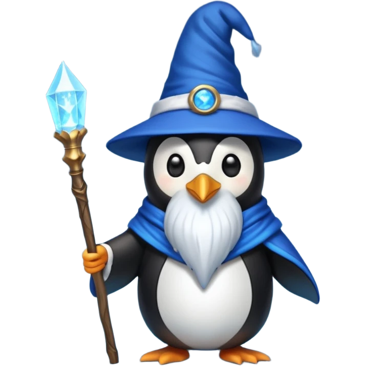 Penguin Wizard emoji