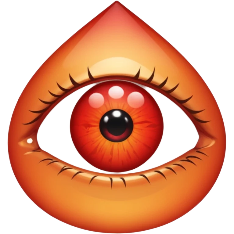 red eye droping a tear emoji