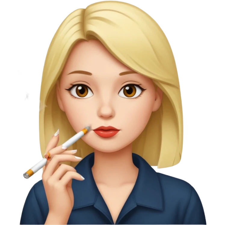 Girl smoking emoji