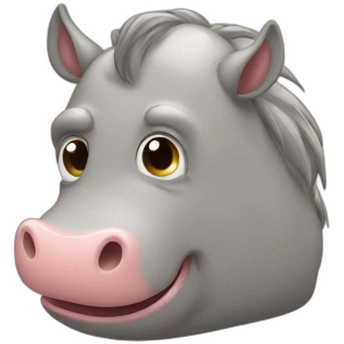 Chat dort sur hippopotame emoji