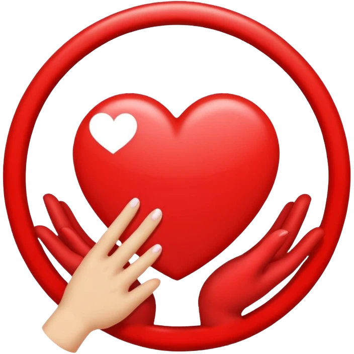 Quiero un emoji de paz y amor con la palomita blanca encerrada en un círculo y un corazón  emoji