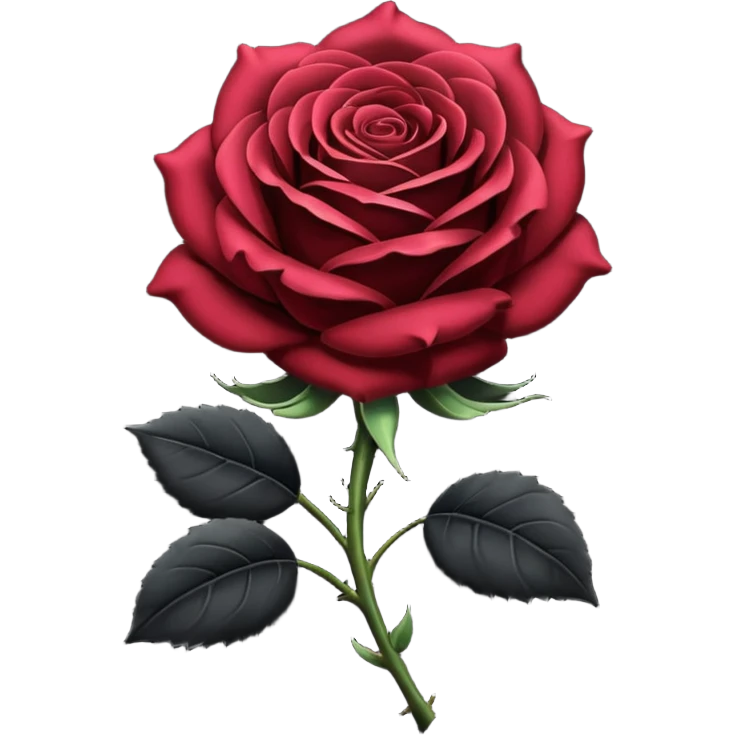 Black rose  emoji