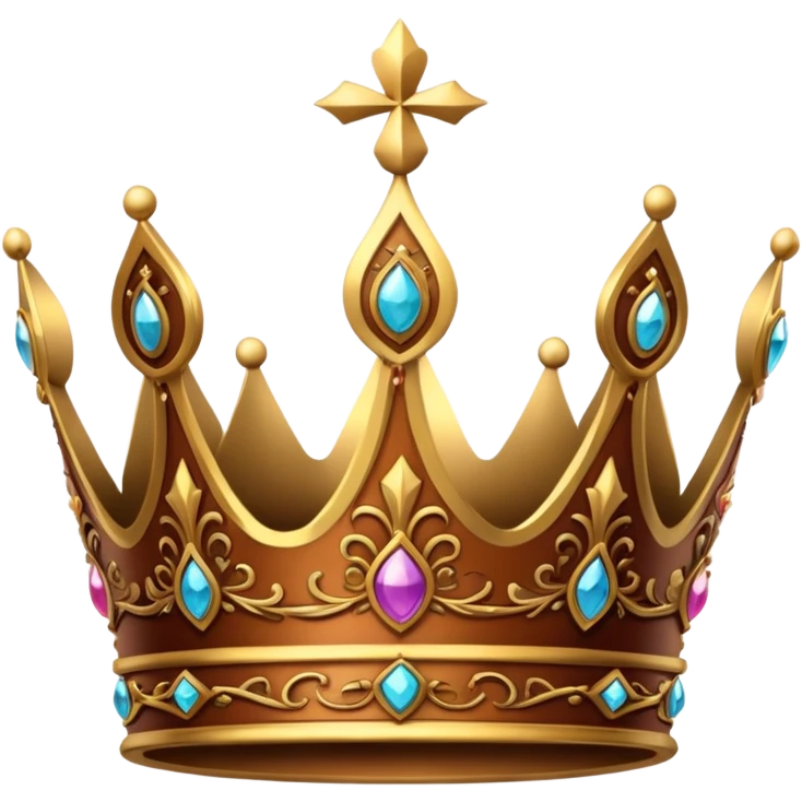 Brown crown emoji