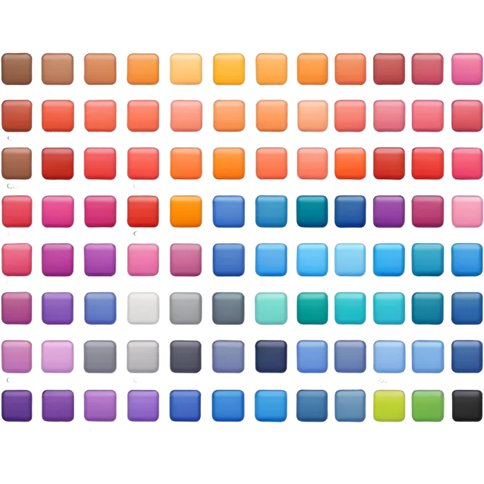 pantone color palete sample  emoji