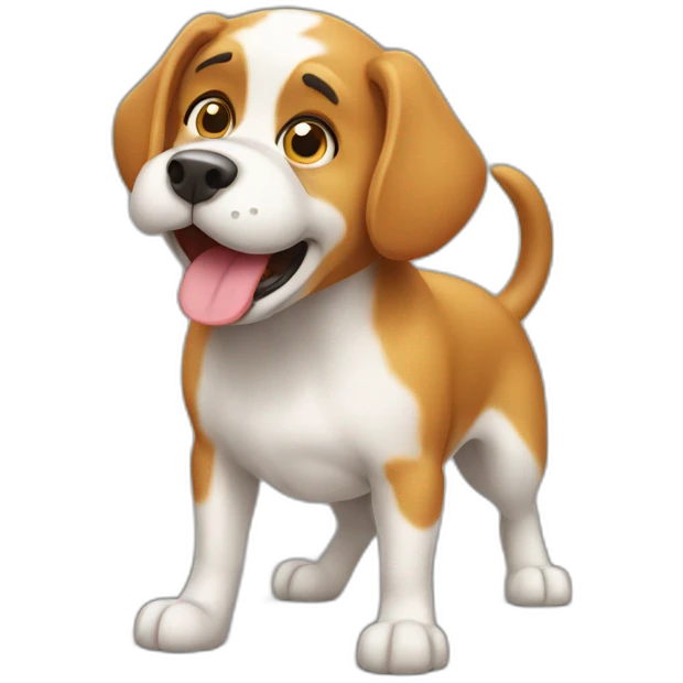dog farting emoji