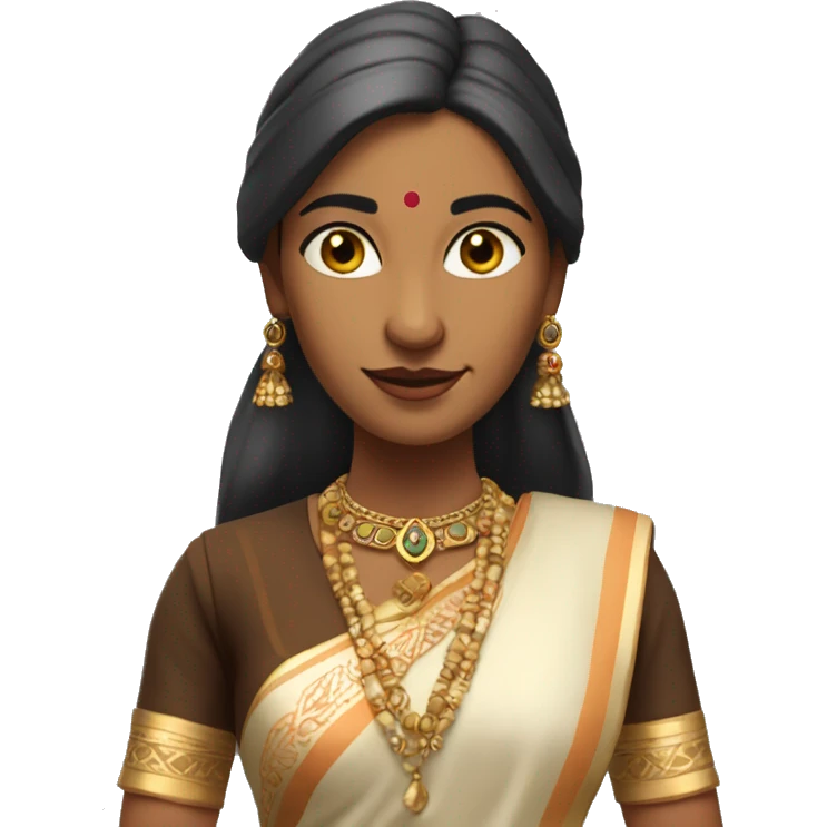 Here is the full-body image of the 3D Indian woman character, turned slightly to the left. I think she looks graceful and elegant!  emoji