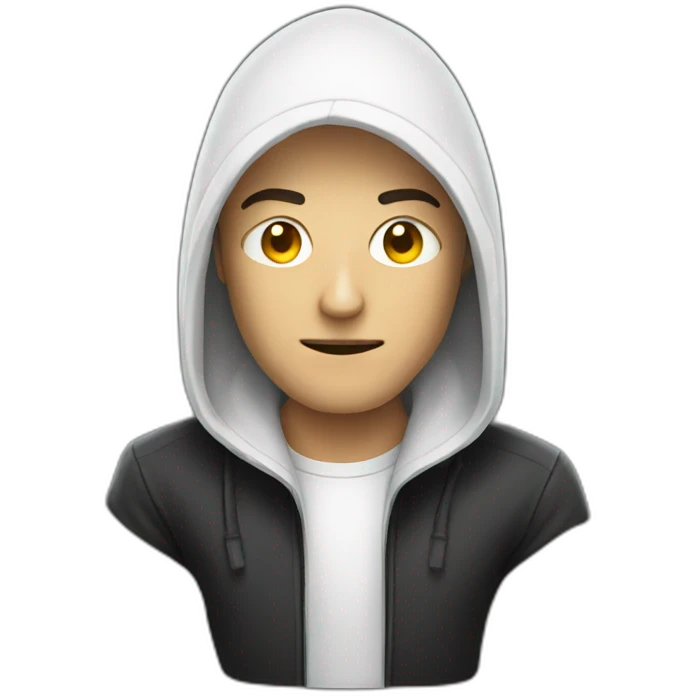 white hacker emoji