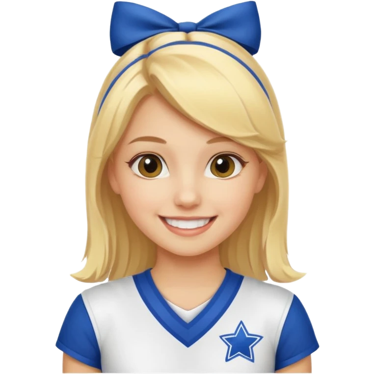 Una niña porrista emoji