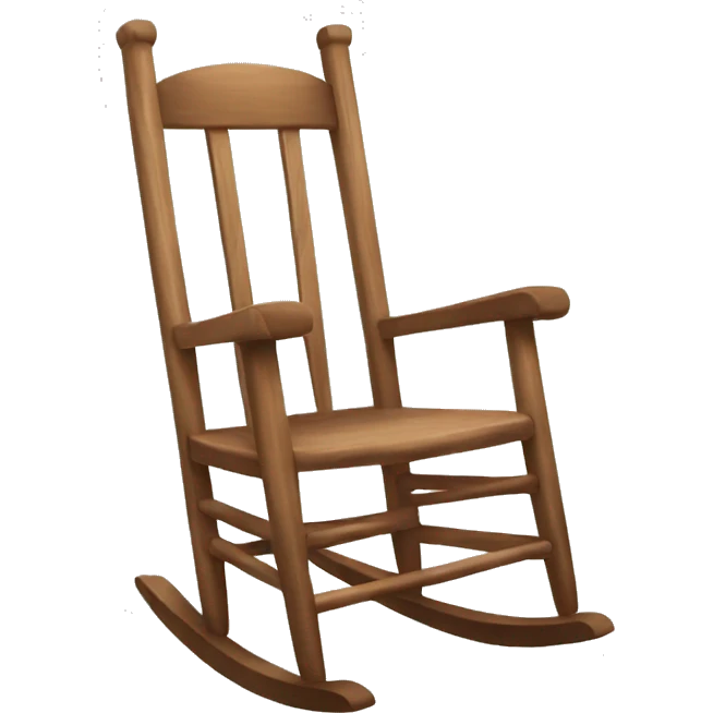aesthetic Wooden Rocking Chair emoji