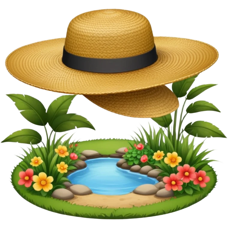 Шляпа в огороде emoji