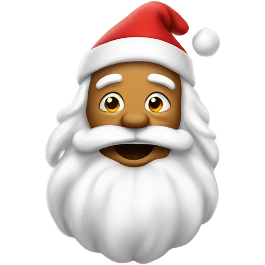 Santa farting emoji