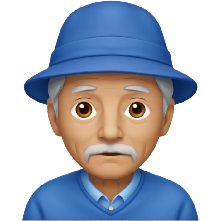 old man with blue hat emoji