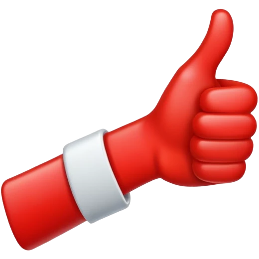 red thumbs up emoji