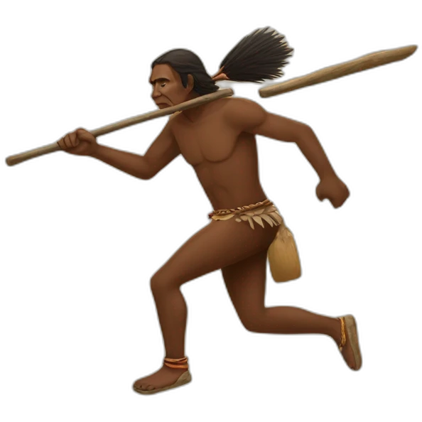 Aborigine hunting emoji