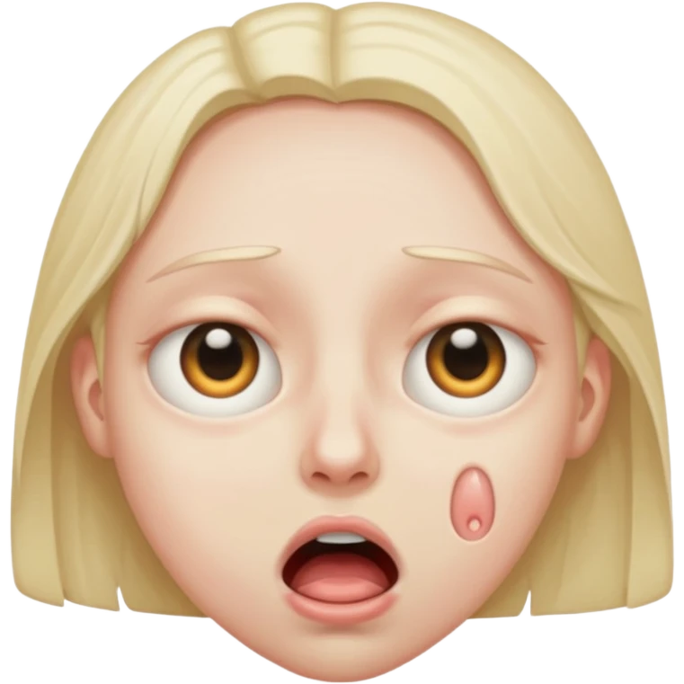 
Emoji 2: Eyes half-open, drool coming out — mentally gone.
 emoji