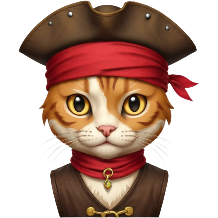 pirate cat with human body emoji